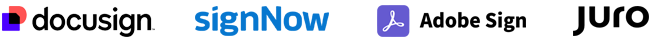 DocuSign, SignNow, Adobe Sign, and Juro